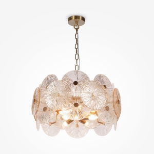 Lustre, Lustra Aster MOD007PL-08G, 8xE14, aurie, IP20, Maytoni - savelectro.ro