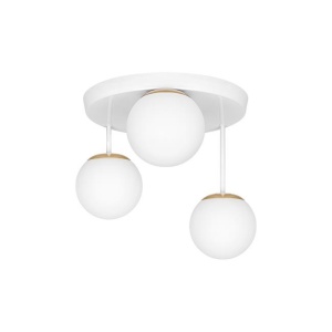 Lustra Bali 3xE27, rotunda, IP20, alba+aurie, Masterled