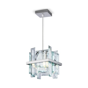 Lustra Cerezo MOD201PL-01N, 1xE14, crom+transparenta, IP20, Maytoni [4]- savelectro.ro