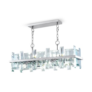 Lustra Cerezo MOD201PL-08N, 8xE14, crom+tranparenta, IP20, Maytoni [3]- savelectro.ro