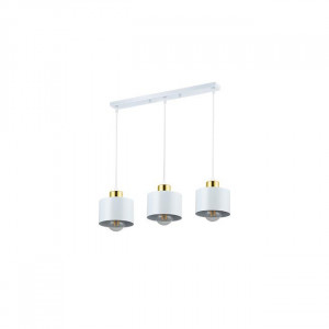Lustre, Lustra Elza, 3xE27, alb+auriu - savelectro.ro