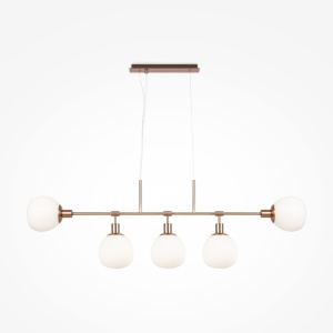 Corpuri de Iluminat Interior, Lustra Erich MOD221PL-05G, 5xE14, alba+aurie, IP20, Maytoni - savelectro.ro