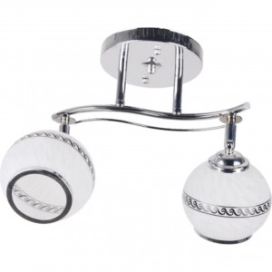 Lustre, Lustra Flood LY-3056, 2xE27, alba+crom, IP20, Klausen - savelectro.ro