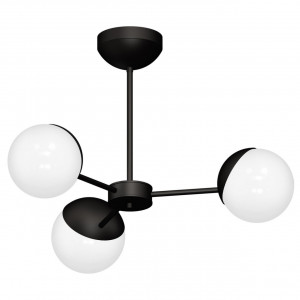 Lustra Globe KL103017, 3xE14, neagra-alba, IP20, Klausen [1]- savelectro.ro