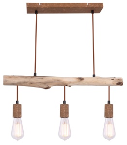 Lustra Jakob 15327-3N, 3xE27, IP20, lemn+ruginiu, Globo Lighting [5]- savelectro.ro