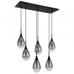 Lustra Krys 15576-6H, 6xE14, fumurie+neagra, IP20, Globo Lighting [3]- savelectro.ro