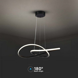 Lustra LED 8012-VT, 20W, 2540lm, lumina calda, IP20, neagra, V-Tac [7]- savelectro.ro