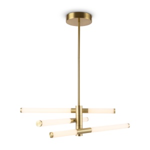 Lustra LED Axis MOD106PL-L28G3K, 28W, 3000lm, lumina calda, IP20, aurie, Maytoni [1]- savelectro.ro