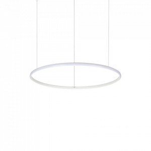 Lustre LED, Lustra LED Hulahoop 258775, 30W, 3000lm, lumina calda, IP20, alba, Ideal Lux - savelectro.ro