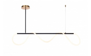 Lustra LED Optonica, 36W, 2880lm, Lumina Calda (3000K), Neagra [1]- savelectro.ro