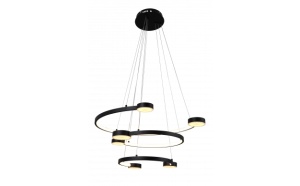 Lustra LED Optonica, 40W, 3200lm, Lumina Calda (3000K), Neagra [1]- savelectro.ro