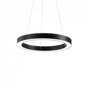Lustre LED, Lustra LED Oracle 222097, rotunda, 31W, 2850lm, lumina calda, IP20, neagra, Ideal Lux - savelectro.ro