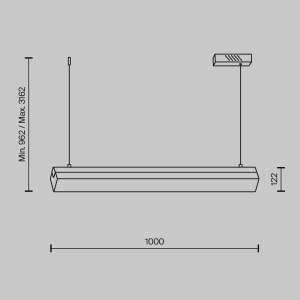 Lustra LED Petra MOD250PL-L36BSK, 35W, 2400lm, lumina calda, IP20, arama, Maytoni [5]- savelectro.ro