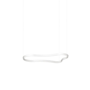 Lustre LED, Lustra LED Waves-2, 45W, 3100lm, lumina calda (3000 K), IP20, alba, Ideal Lux - savelectro.ro
