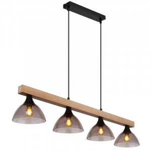 Lustra Lindi 15544-4D, 4xE14, naturala+neagra, IP20, Globo Lighting [1]- savelectro.ro