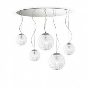 Lustra Mapa Max 091112, 5xE27, transparenta+crom, IP20, Ideal Lux [1]- savelectro.ro