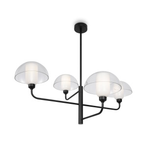 Lustra Memory MOD177PL-04B, 4xE14, neagra+alba, IP20, Maytoni [1]- savelectro.ro