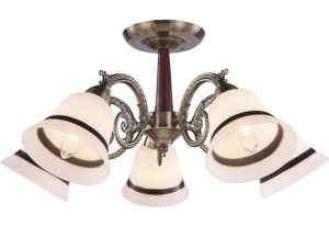 Lustre, Lustra Nicky LY-3328, 5xE27, bronz, IP20, Klausen - savelectro.ro