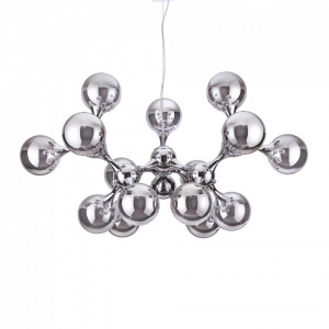 Lustra Nodi 200491, 15xE14, argintie, IP20, Ideal Lux
