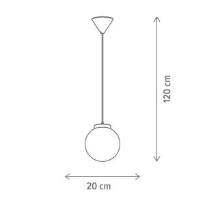 Pendul Aura SP1, E27, alb, Klausen [2]- savelectro.ro
