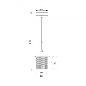 Pendul Braytron BV01-00080, 1xE14, negru+cupru [4]- savelectro.ro