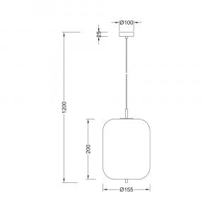 Pendul Braytron BV01-00104, 1xE27, negru+alb [4]- savelectro.ro