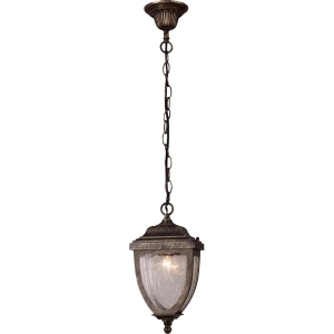 Pendule, Pendul exterior Florida KL5463, 1xE27, bronz, metal + sticla, IP44, stil vintage, Klausen - savelectro.ro