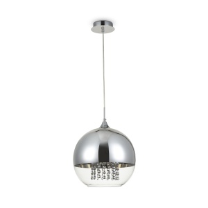 Pendul Fermi P140-PL-170-1-N, 1xE27, nichel+transparent, IP20, Maytoni [4]- savelectro.ro