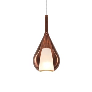 Pendule, Pendul Kalique-3 1xE27, Ø180mm, IP20, cupru, Ideal Lux - savelectro.ro