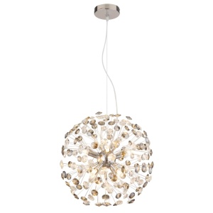Pendule, Pendul Katrina 8xG9, cristale, Ø40 cm, auriu mat, Globo Lighting - savelectro.ro