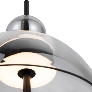 Pendul LED Bangkok MOD185PL-L6B3K4, 12W, 1200lm, lumina calda, IP20, negru+fumuriu, Maytoni [4]- savelectro.ro