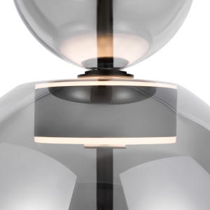 Pendul LED Bangkok MOD185PL-L6B3K5, 12W, 1200lm, lumina calda, IP20, negru+fumuriu, Maytoni [3]- savelectro.ro