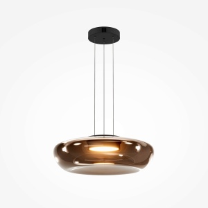 Pendule, Pendul LED Bassa 20W, lumina calda (3000 K), dimabil, IP20, negru, Maytoni - savelectro.ro