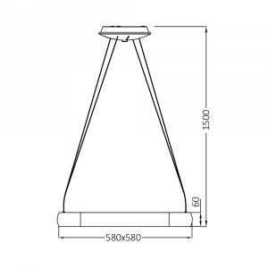 Pendul LED Bella patrat, 46W, 5200 lm, temperatura de culoare ajustabila(3000-6500K), negru, Braytron [5]- savelectro.ro