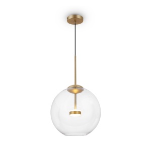 Pendul LED Cometa MOD056PL-L12G3K, 12W, 720lm, lumina calda, IP20, auriu+transparent, Maytoni [1]- savelectro.ro