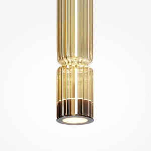 Pendul LED Ordo MOD272PL-L12BS3K1, 8W, 920lm, lumina calda, IP20, negru+cognac, Maytoni [2]- savelectro.ro
