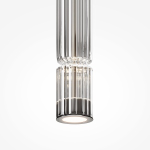 Pendul LED Ordo MOD272PL-L12CH3K1, 8W, 920lm, lumina calda, IP20, crom+transparent, Maytoni [2]- savelectro.ro