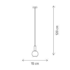 Pendul Lovely SP1, E27, negru, Klausen [2]- savelectro.ro
