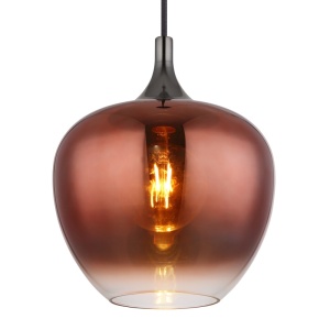 Pendul Maxy, 1xE27, IP20, negru mat/cupru, Globo Lighting [5]- savelectro.ro