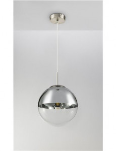 Pendul Varus 15852, 1xE27, nichel mat+transparent, IP20, Globo [13]- savelectro.ro