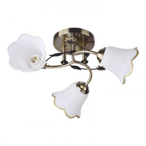 Plafoniera Bellis LY-3088, 3xE27, bronz+alba, IP20, Klausen