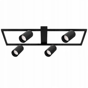 Plafoniere, Plafoniera Bumo, cu spoturi, 4xGU10, neagra, Masterled - savelectro.ro