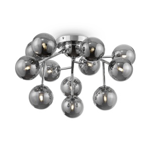 Corpuri de iluminat, Plafoniera Dallas MOD545PL-12CH, 12xG9, crom+fumurie, IP20, Maytoni - savelectro.ro