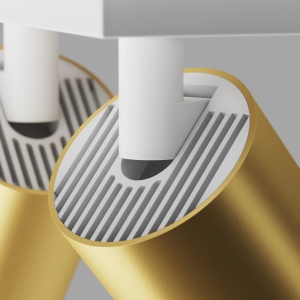 Plafoniera Focus C051CL-U-2WMG, 2xGU10, 20W, alba+aurie, IP20, Maytoni [2]- savelectro.ro