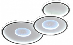 Plafoniera LED 106W, Optonica, 8480lm, Lumina Calda (3000K), Negru Nisipos [1]- savelectro.ro