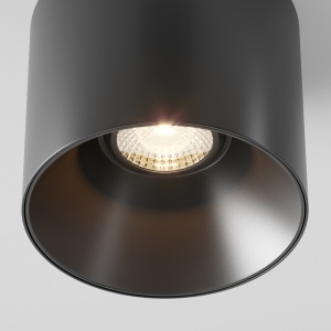 Plafoniera LED Alfa C064CL-01-25W3K-D-RD-B, dimabila, 25W, 2000lm, lumina calda, IP20, neagra, Maytoni [2]- savelectro.ro