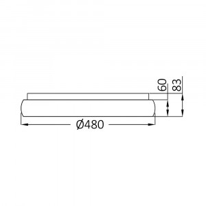 Plafoniera LED Bella BR-BH17-02380, rotunda, 36W, 4260lm, lumina calda+neutra+rece, IP20, alba, Braytron [6]- savelectro.ro