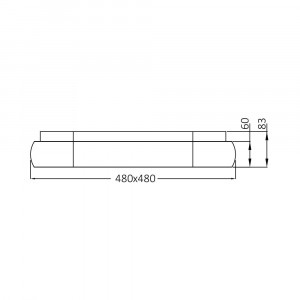 Plafoniera LED Bella BR-BH17-02881, patrata, 36W, 4260lm, lumina calda+neutra+rece, IP20, neagra, Braytron [6]- savelectro.ro