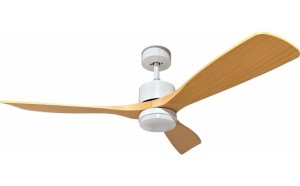 Plafoniere LED, Plafoniera LED cu ventilator Optonica, 18W, lumina calda/neutra/rece (3000-6000K), telecomanda, alb/lemn, IP20 - savelectro.ro