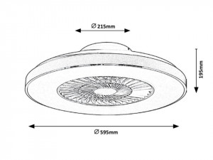 Plafoniera LED Dalfon 6858, 40W, 1700lm, lumina calda+neutra+rece, IP20, argintie+alba, Rabalux [3]- savelectro.ro